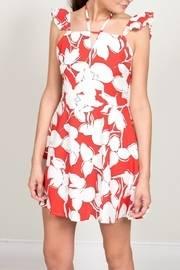 Red Floral Print Dress