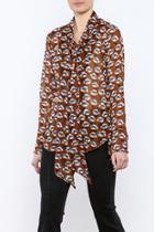  Flowing Florals Tie Blouse