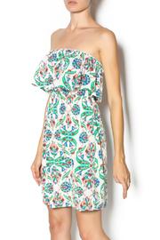  Floral Strapless Dress