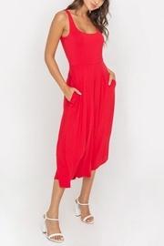  Square-neckline Jersey Midi-dress