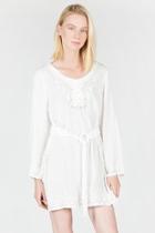  Embroidered Belted Tunic