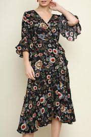  Floral Print Wrap Dress
