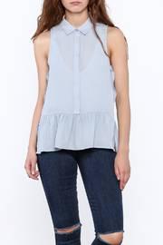  Sky Blue Sleeveless Top