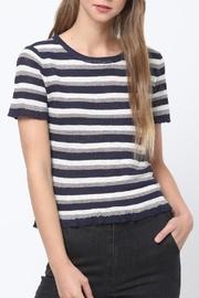  Ruffle Detail Sweater