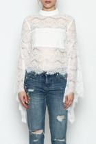  Lace Belle Sleeve Top