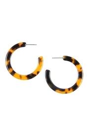  Multicolor-large-hoop Resin-earrings
