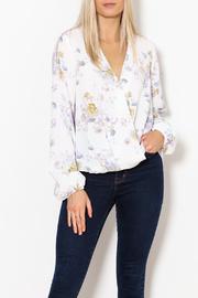  Elizabeth Floral Faux Wrap Top