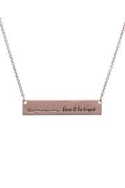  Love-&-be-loved Message Bar-necklace