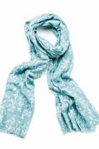  Embroidered Flower Scarf
