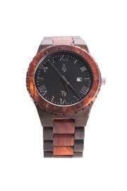  Red Black Sandalwood Watch