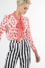 Chiffon Print Blouse