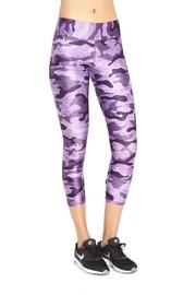  Purple Camo Capri