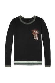 Pullover Eye Embroidered