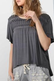  Pintuck Boho Top