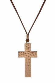  Hammered Cross Necklace