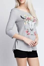  Gray Western Top