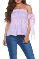  Strapless Smocked Top