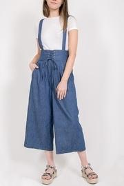 Lace Up Denim Jumper
