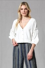  Button Up Crop-top