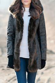  Vegan Leather Coat