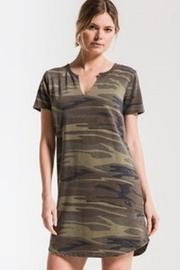  Camo Splitneck Dress