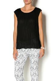  Black Pleated Top