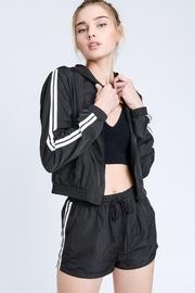  Stripe Sleeve Windbreaker