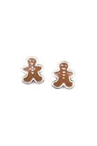  Gingerbread Stud Earrings