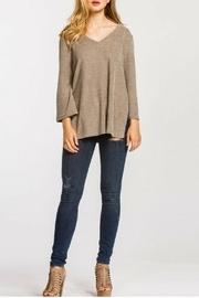  Brush-knit Wide Sleeve