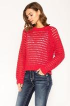  Crochet Mock-neck Sweater