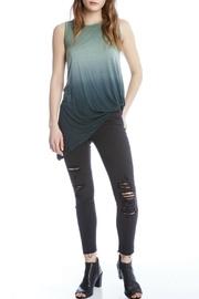  Asymmetric Ombre Tank Top