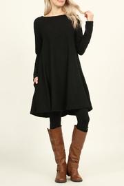  Brushed Hacci-pocket Shift-dress