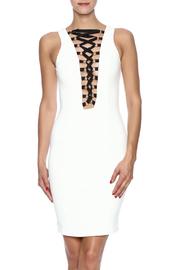  Lace Up Bodycon Dress