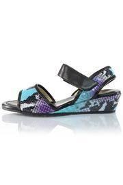  Snake-print Wedge Sandal