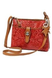 Embossed Leather Crossbody