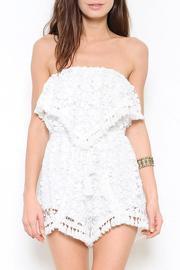  White Crochet Romper