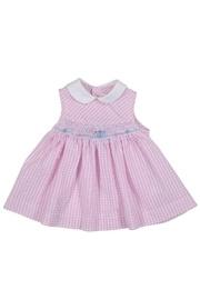  Gingham Smocked Dress.