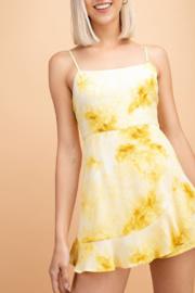  Tie Dye Romper With Ruffle Layer
