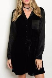 Velvet Drawstring Dress