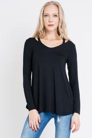  Black Detail Tee-top