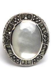  Sterling Mother-of-pearl Ring