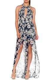 High-slit Floral Jumpsuit