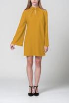  Trendy Golden Yellow Mini Dress