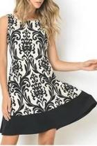  Black Paisely Dress