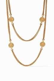  Coin Infinity Necklace-gold Zircon