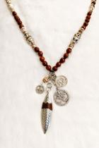  Brown Charm Necklace