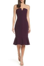  Woven Strapless Dress