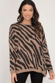  Zebra Oversized Sweater