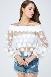  Mesh Dot Blouse