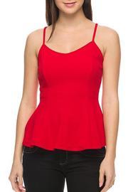  V-neck Peplum Top